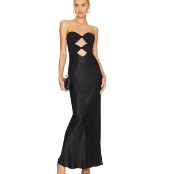 bec + bridge Dresses & Skirts - bec + bridge Halle Black Strapless Dress - Size 10